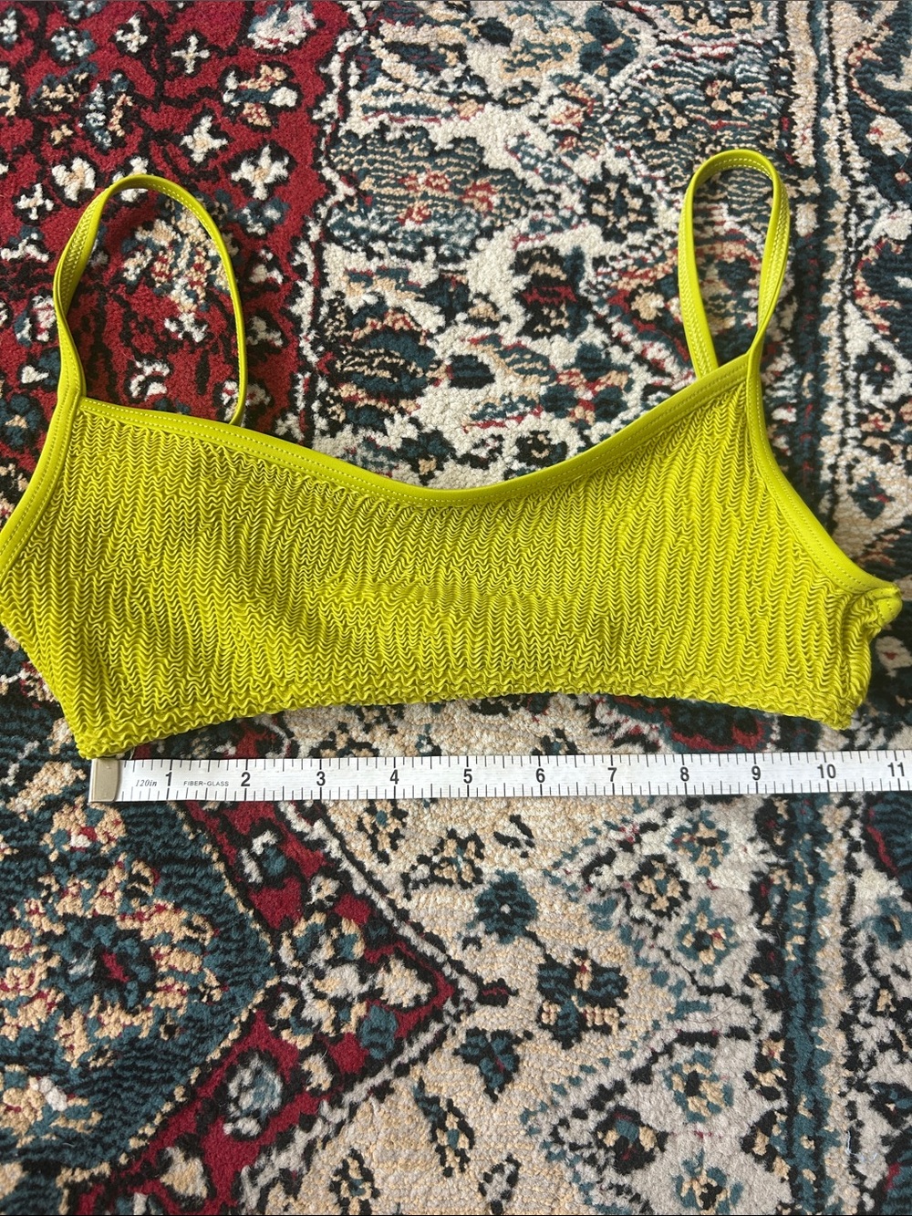 Olive Textured Rib Two-Piece Bikini Set - Picture 11 of 15